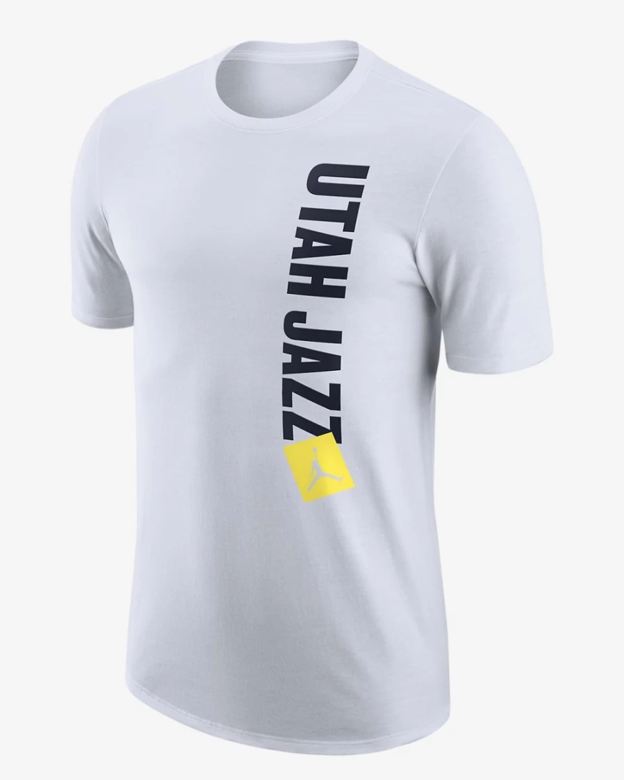 Nike Men's Utah Jazz Statement Edition Jordan NBA T-Shirt - White