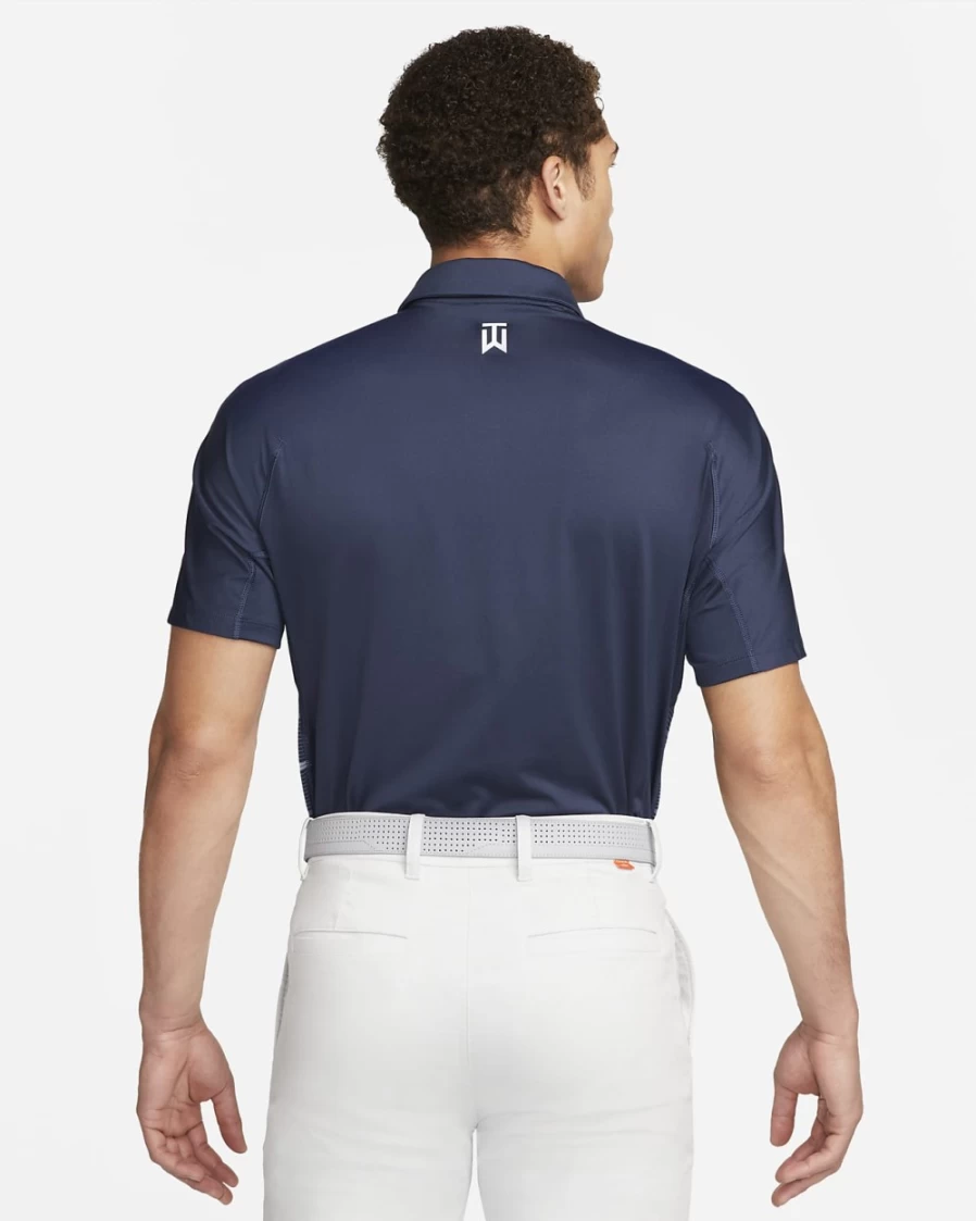 Nike Dri-FIT Men's Golf Polo - Moisture-Wicking, Striped Design - Midnight Navy, Diffused Blue, Ashen Slate, White Options