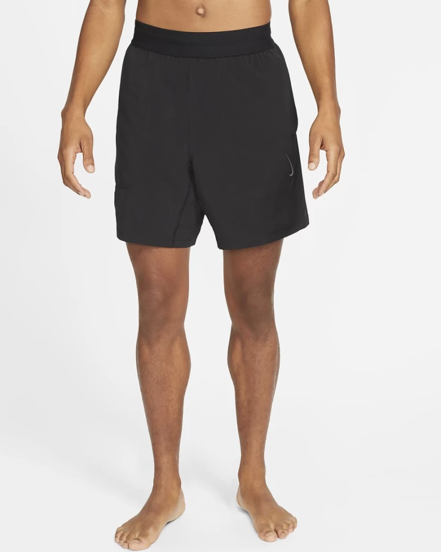 Nike Dri-FIT Men's Yoga Shorts - Black Athletic Workout Shorts for Men