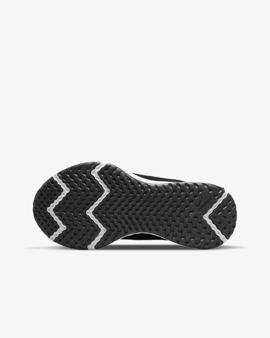 Nike Revolution 6 4E Wide Road Running Shoes for Boys & Girls - Black/Dark Smoke Grey/White