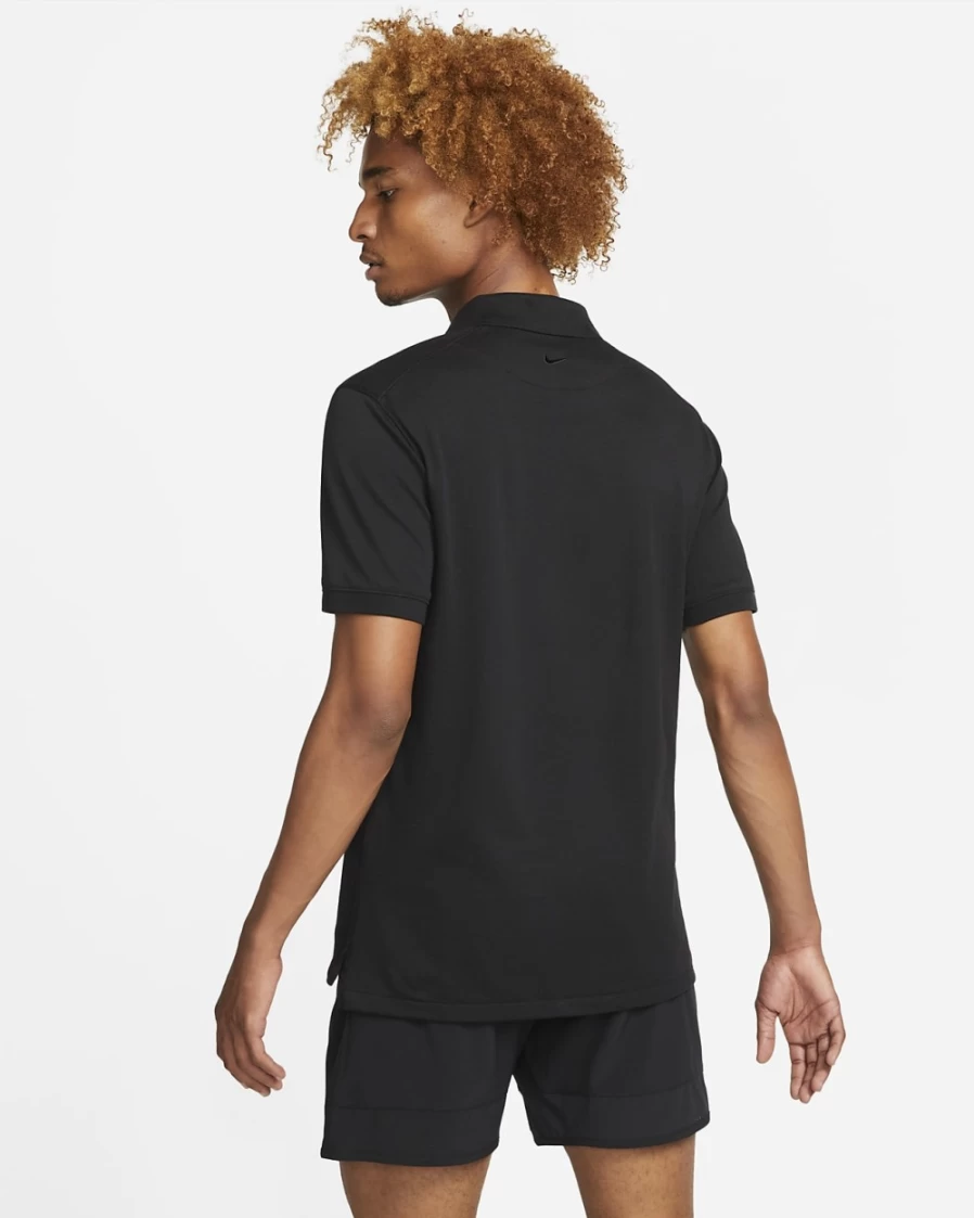 Nike Men's Slim-Fit Polo Shirt - Black/White - Rafa Collection