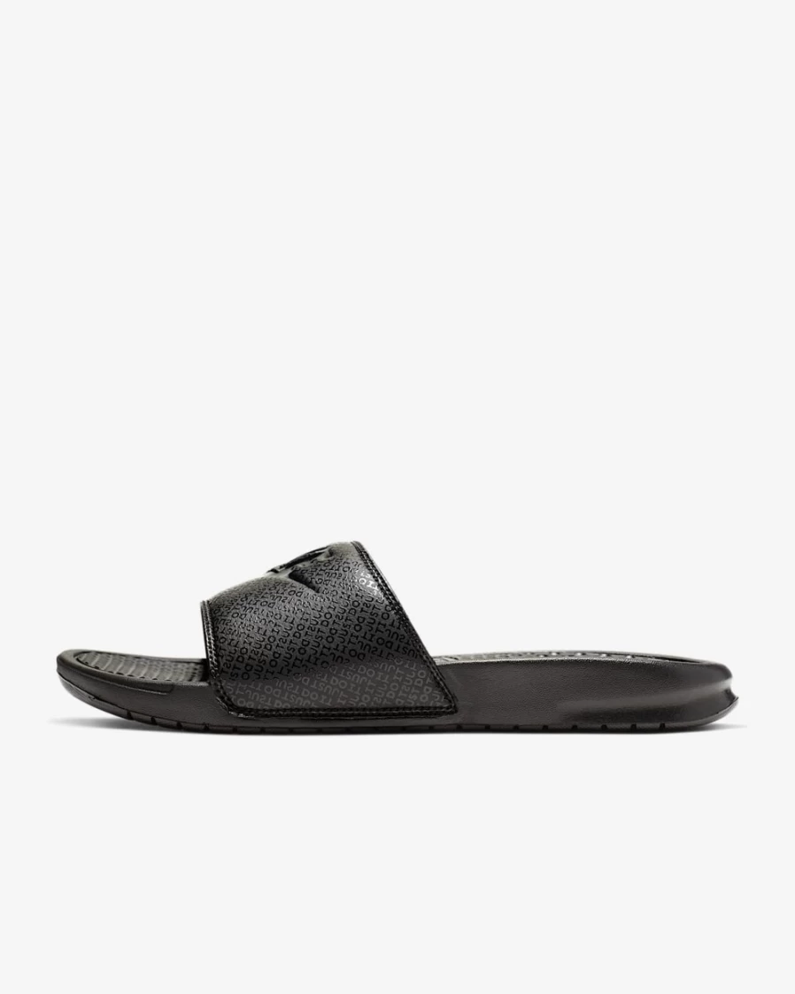 Nike Benassi JDI Men's Slides - Black Triple Color Comfortable Athletic Sandals for Men