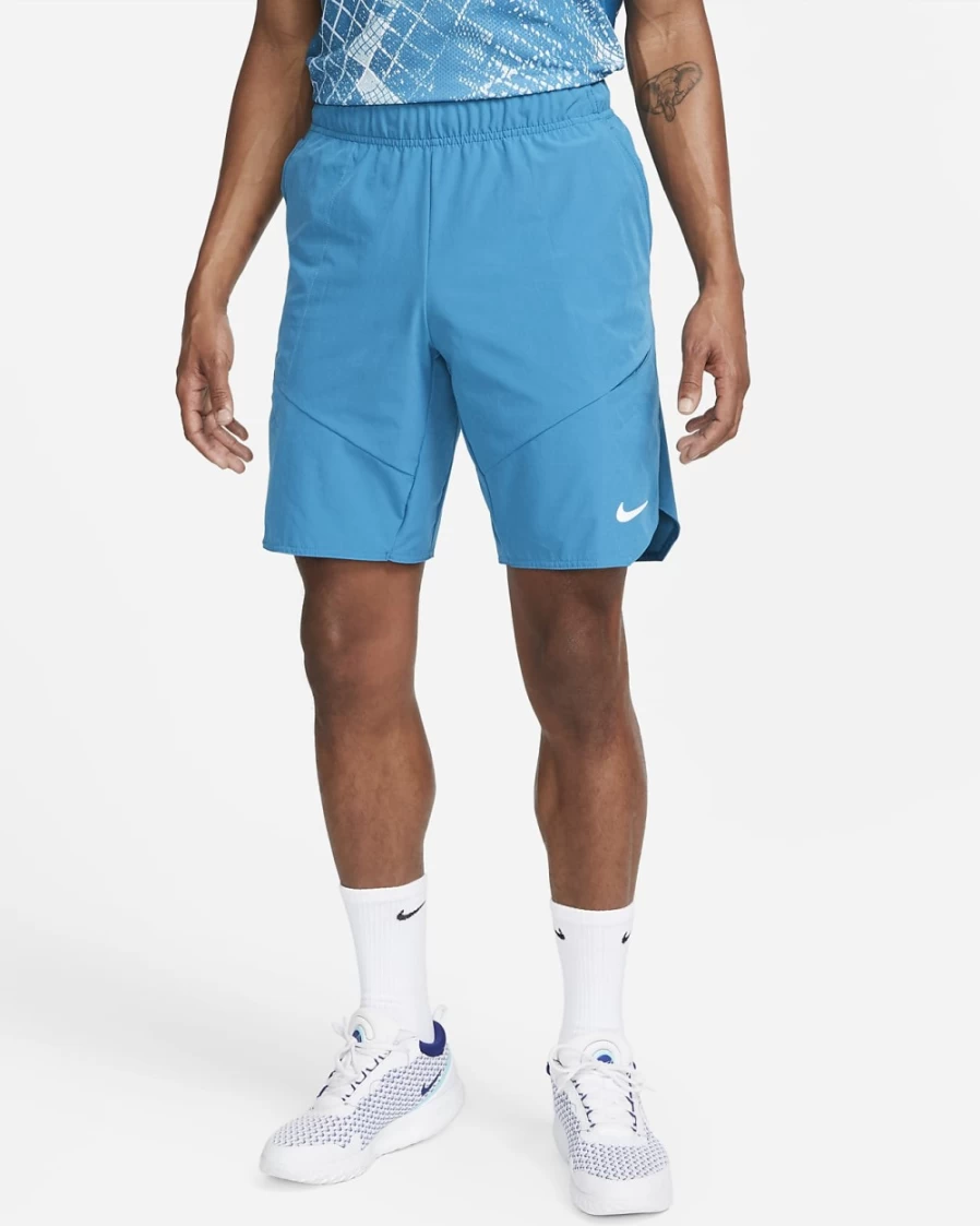 NikeCourt Dri-FIT Advantage Men's Tennis Shorts in Green Abyss/White - Breathable Quick-Dry Athletic Shorts for Men