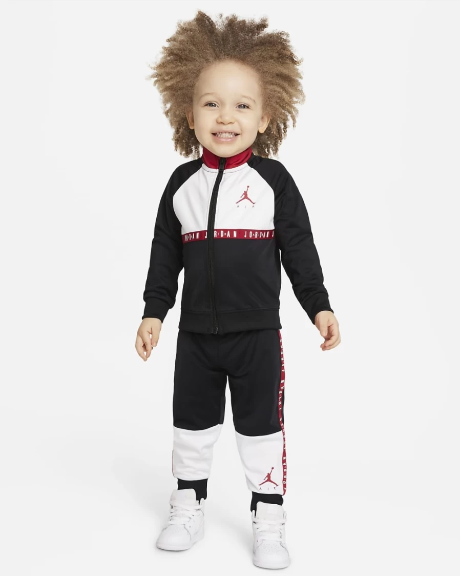 Nike Jordan Baby Tracksuit (12-24 Months) - Black Unisex Jumpsuit for Boys & Girls