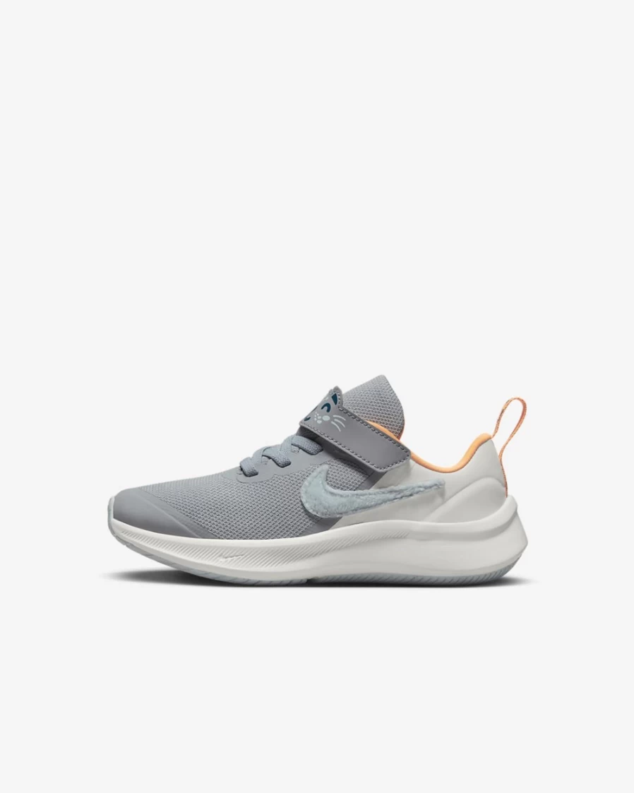 Nike Star Runner 3 Kids' Shoes for Boys & Girls - Wolf Grey/Summit White/Peach Cream/Glacier Blue
