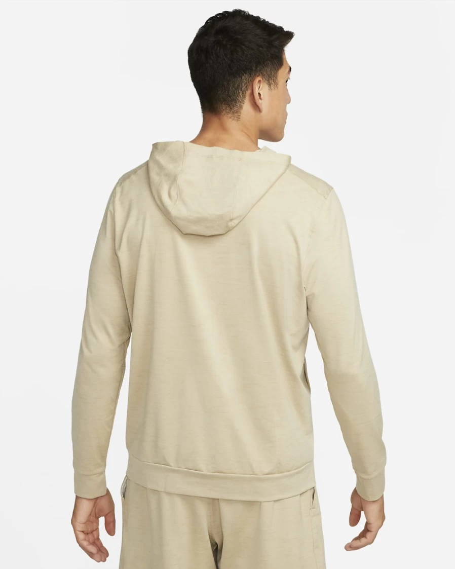 Nike Dri-FIT Men's Lightweight Yoga Hoodie - Light Bone, Limestone, Heather, Black