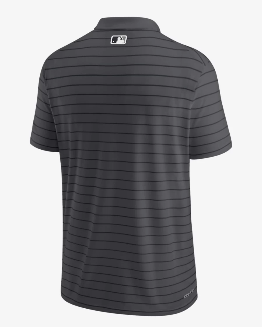 Nike Dri-FIT Men's Polo Shirt - Charcoal, MLB Chicago White Sox City Connect Striped Performance Top