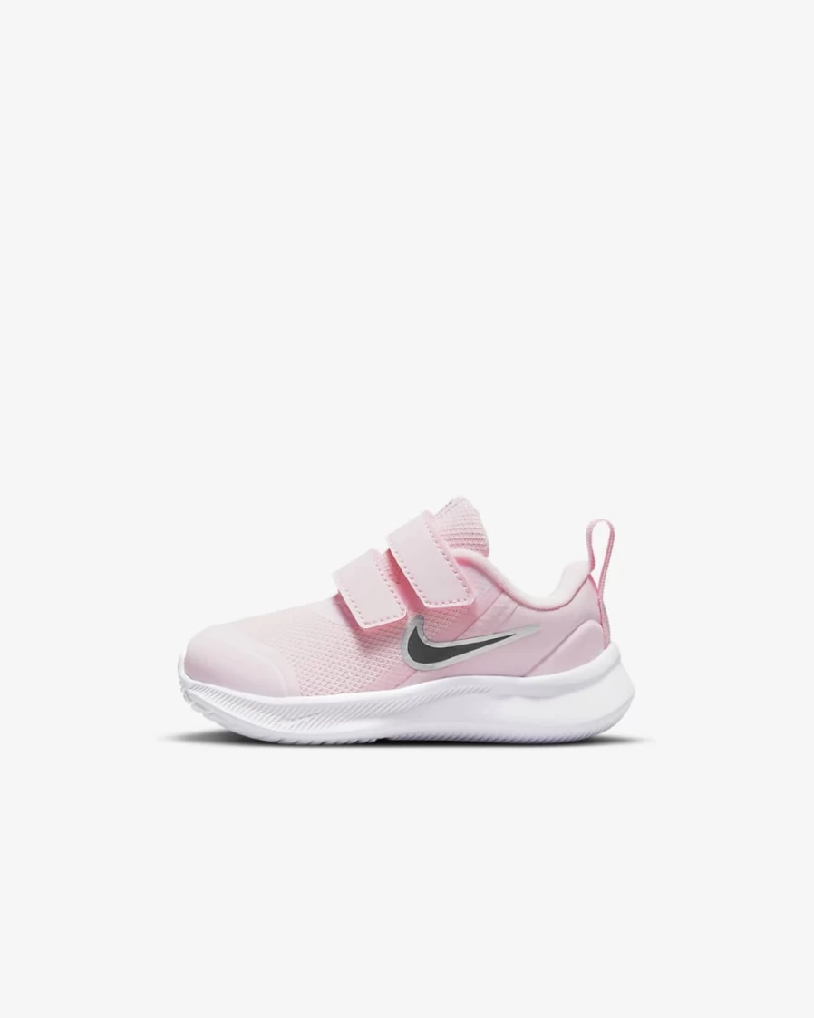 Nike Star Runner 3 Baby Toddler Shoes - Pink Foam/Black - Unisex Boys Girls Running Sneakers