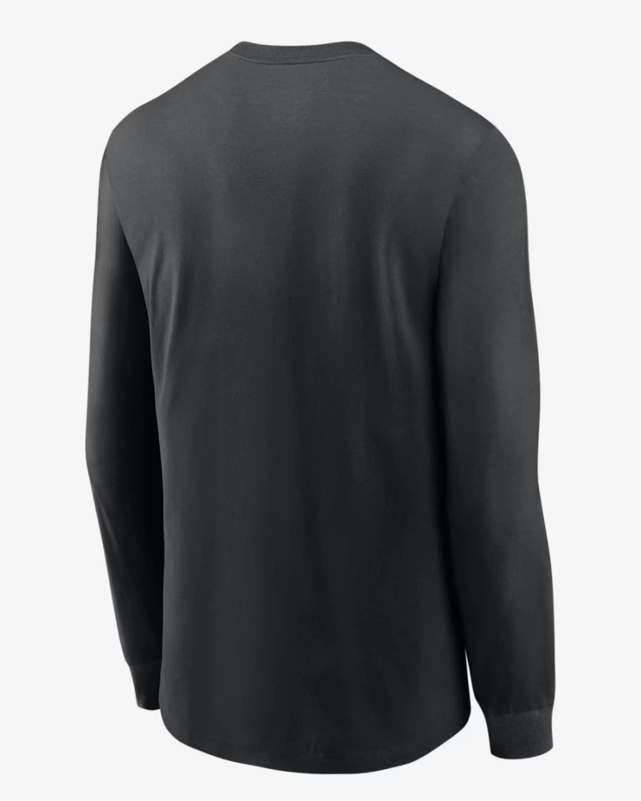 Nike NFL Philadelphia Eagles Men's Black Long-Sleeve T-Shirt with Primary Logo