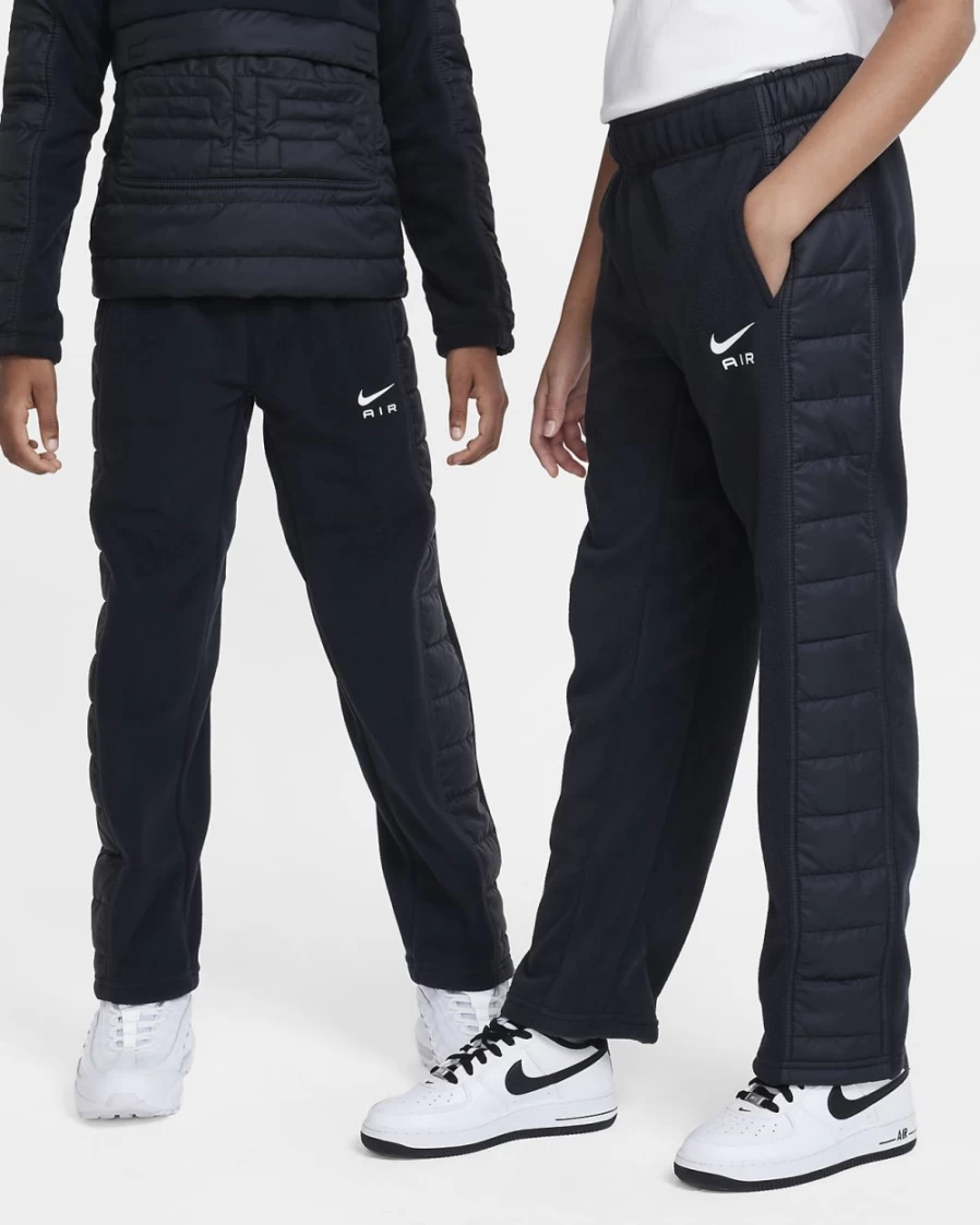 Nike Air Winterized Big Kids' Pants for Boys & Girls - Black/White Cold Weather Trousers