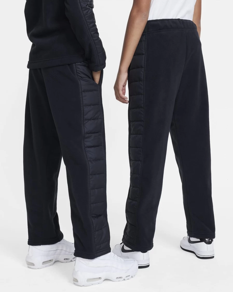 Nike Air Winterized Big Kids' Pants for Boys & Girls - Black/White Cold Weather Trousers