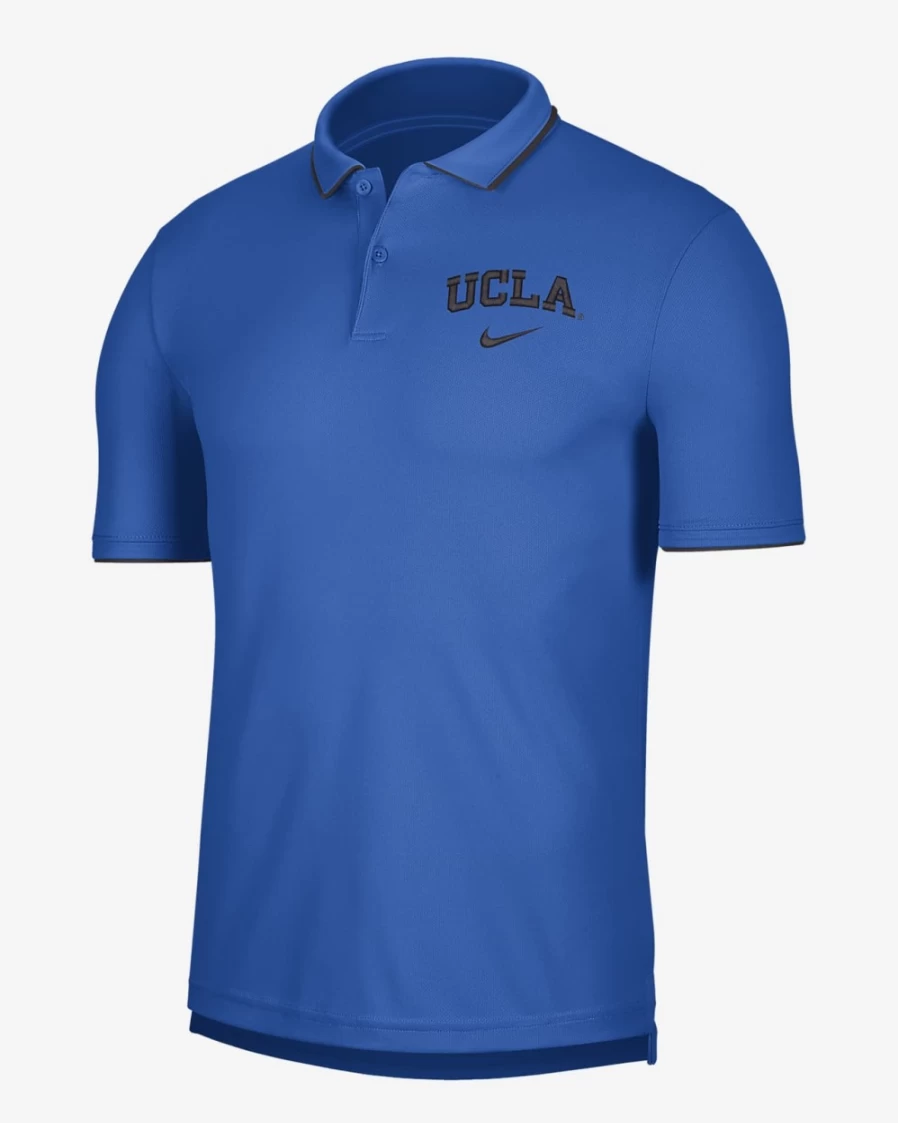 Nike Men's UCLA Bruins Dri-FIT Signal Blue/Off Noir Performance Polo Shirt