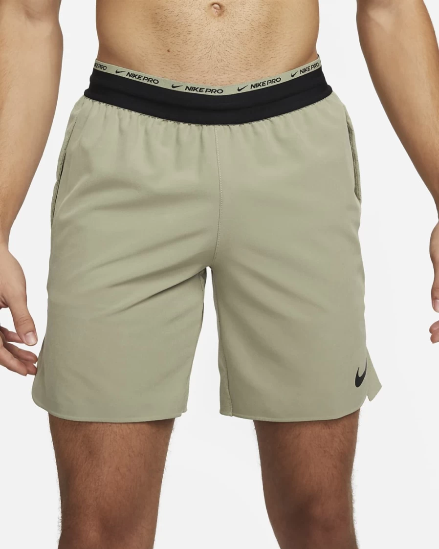 Nike Dri-FIT Flex Rep Pro Men's 8" Training Shorts in Neutral Olive/Black – Moisture-Wicking & Lightweight