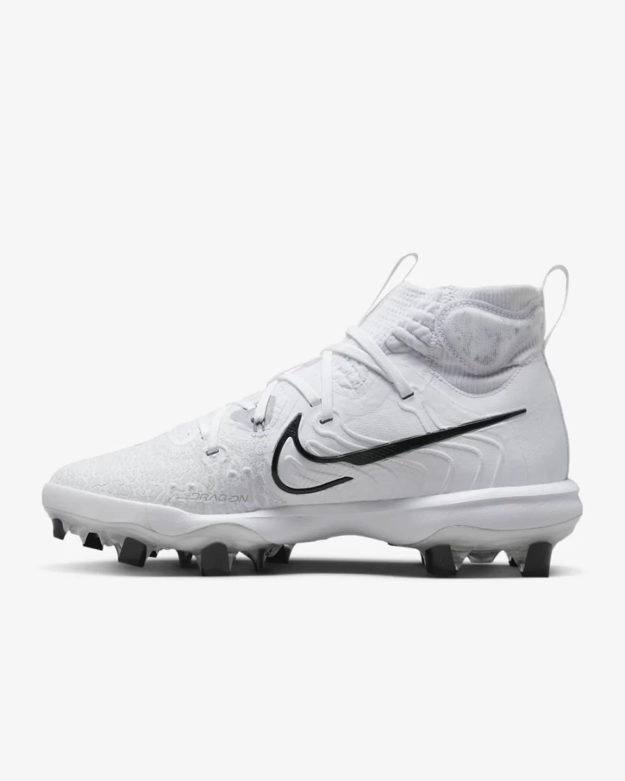 Nike Alpha Huarache NXT MCS Men's Baseball Cleats - White/Wolf Grey/Pure Platinum/Black
