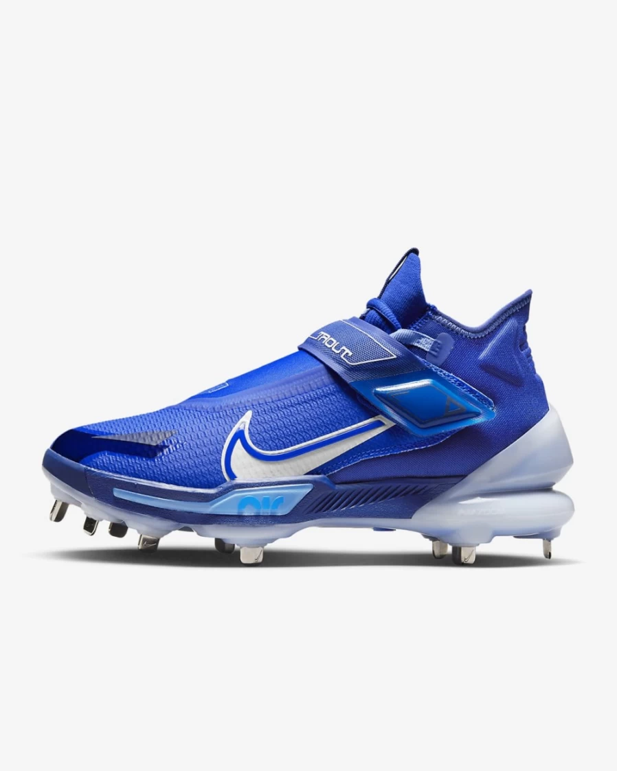 Nike Zoom Force Trout 8 Elite Metal Baseball Cleats for Men - Hyper Royal/Deep Royal Blue/University Blue/White