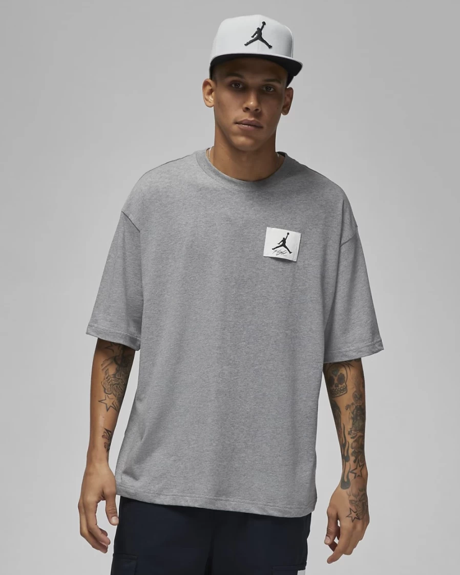 Nike Jordan Flight Essentials Men's Oversized T-Shirt - Carbon Heather