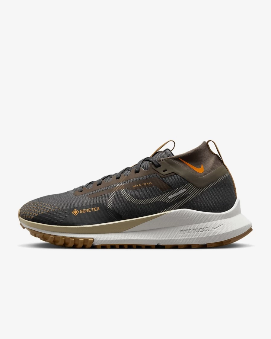 Nike Pegasus Trail 4 GORE-TEX Men's Waterproof Running Shoes - Anthracite/Ironstone/Ale Brown/Bright Mandarin