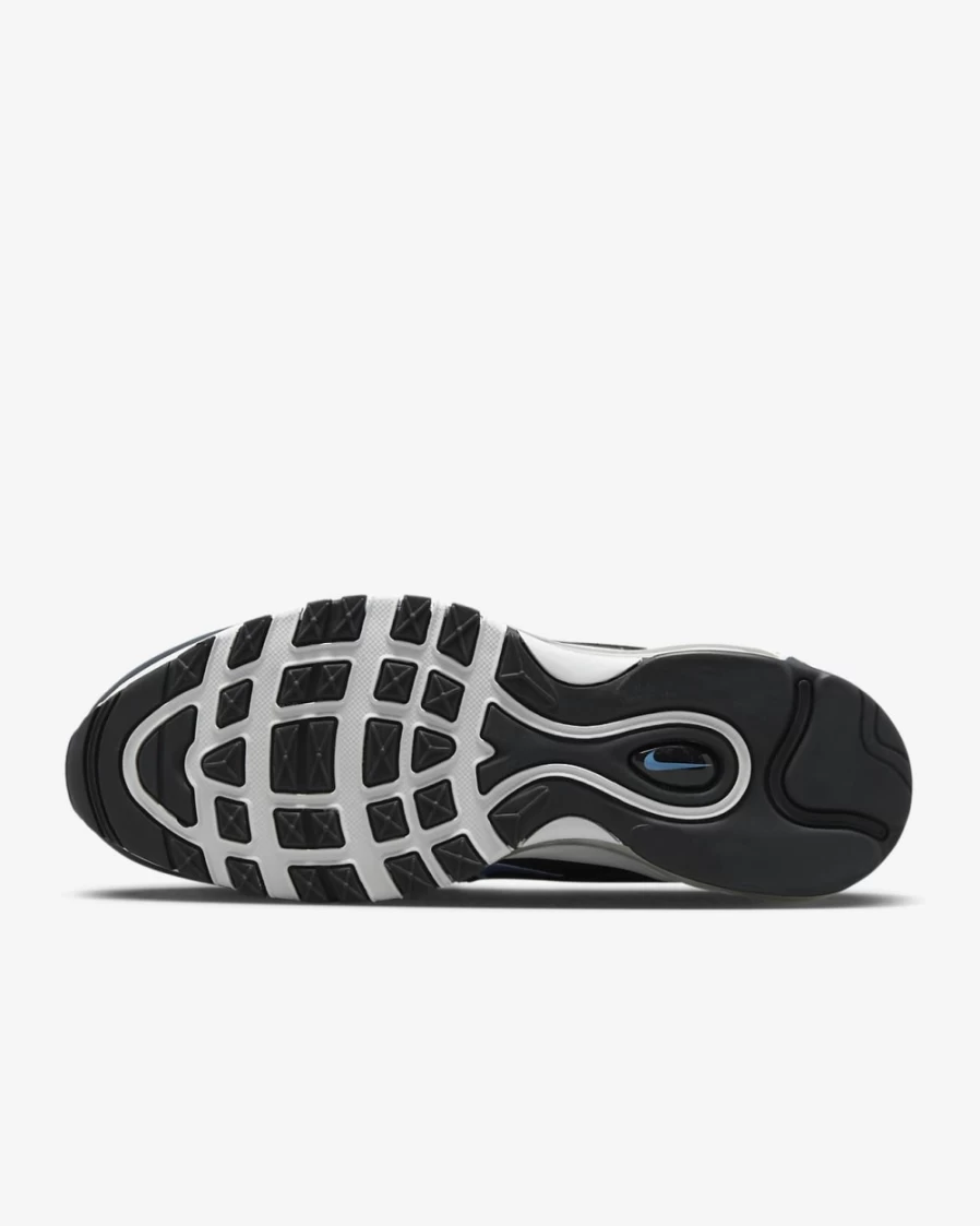 Nike Air Max 97 Men's Shoes - Black, Dark Obsidian, Pure Platinum, University Blue | Running & Athletic Sneakers for Men
