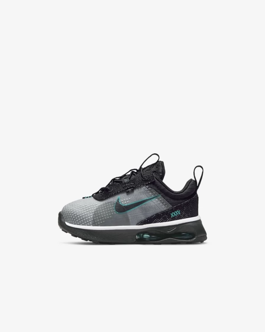 Nike Air Max 2021 SE Baby Toddler Shoes - Wolf Grey/Black/White/Clear Jade - Unisex Boys Girls Running Sneakers