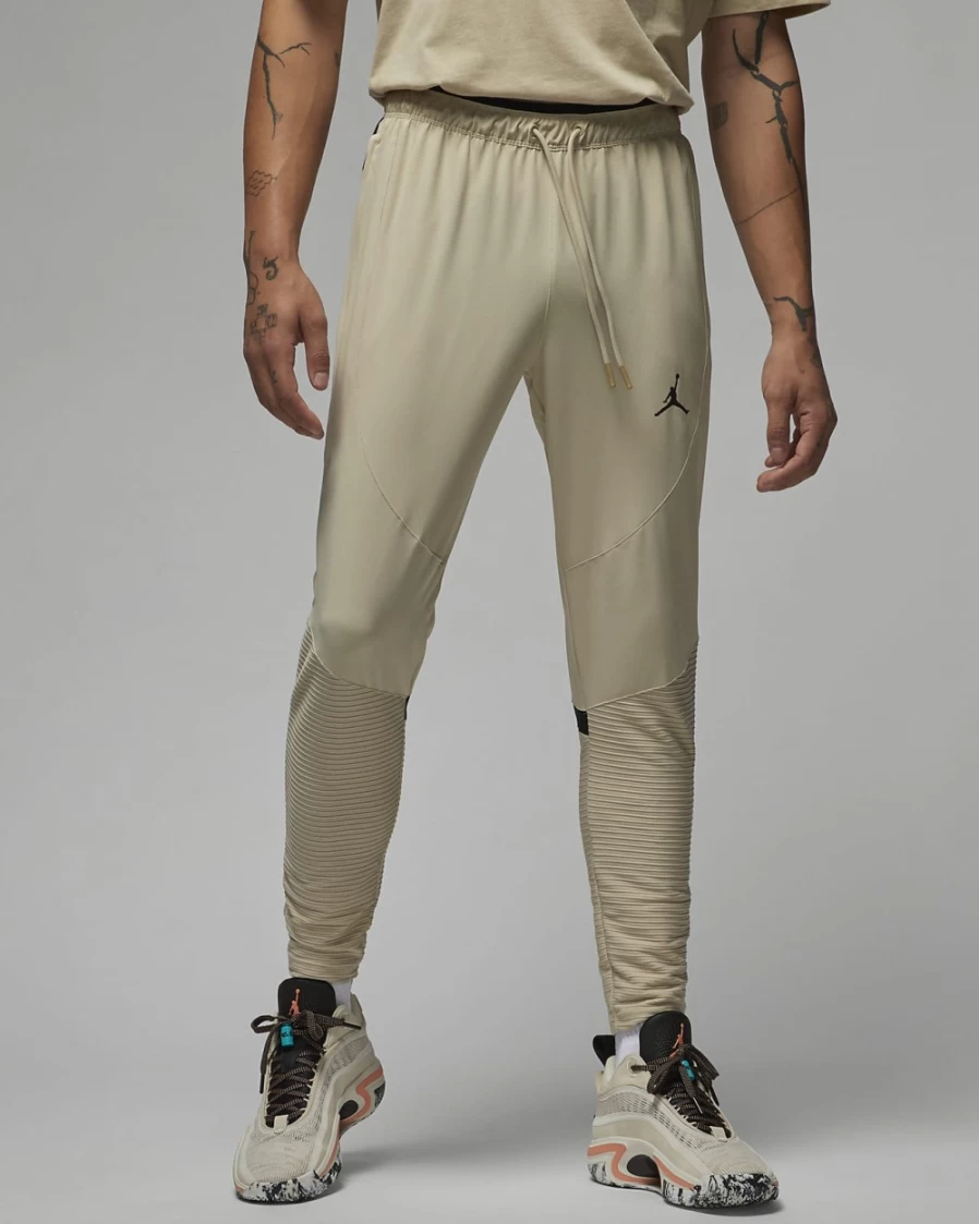 Nike Jordan Dri-FIT Sport Men's Woven Pants - Rattan/Black/Black, Breathable & Lightweight Training Pants for Men