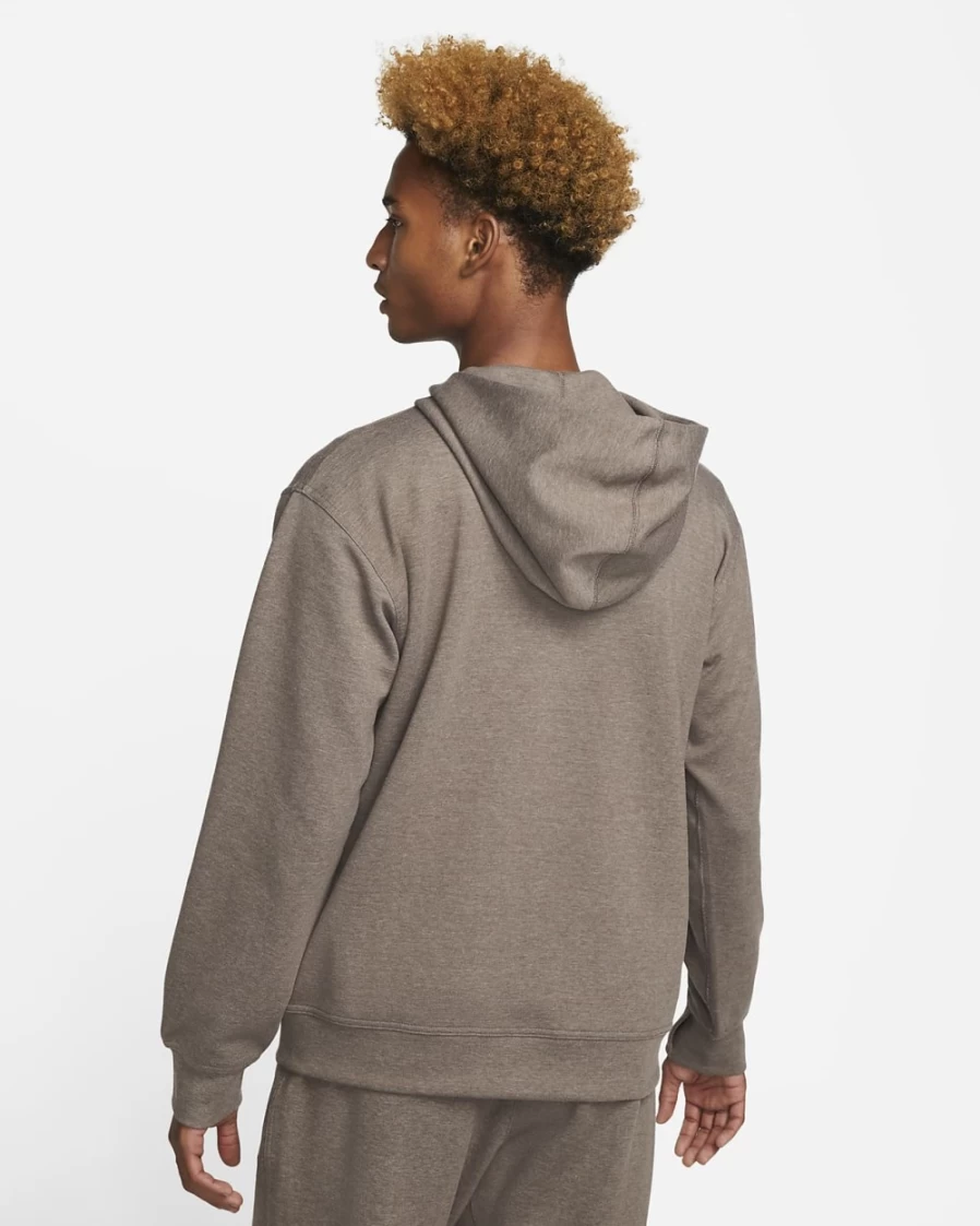 Nike Men's Ironstone Pure Dri-FIT Full-Zip Fleece Hoodie for Yoga & Training