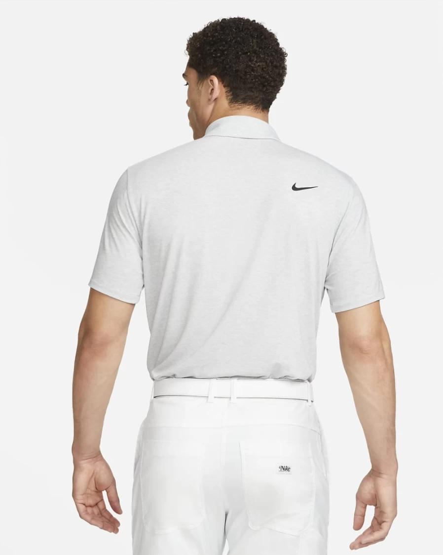 Nike Dri-FIT Tour Men's Golf Polo Shirt - Light Smoke Grey & Black, Moisture-Wicking Performance Top