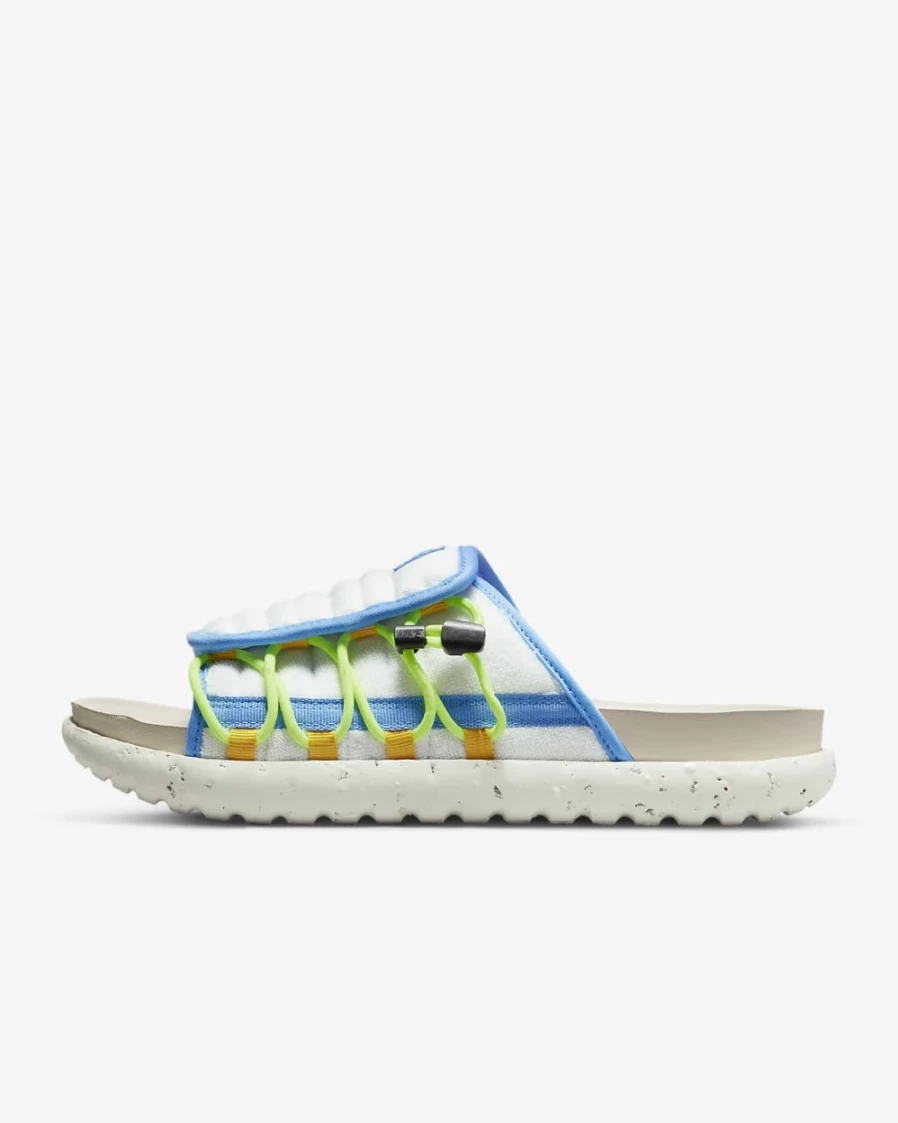 Nike Asuna 2 Men's Slides - White/University Gold/Volt/University Blue Athletic Sandals for Men