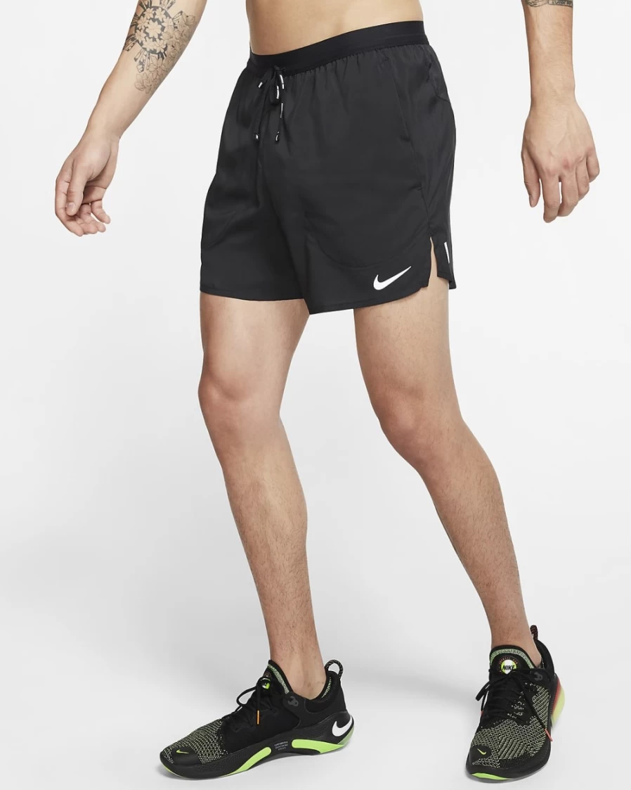 Nike Men's Flex Stride 5" Black Running Shorts for Training & Workouts