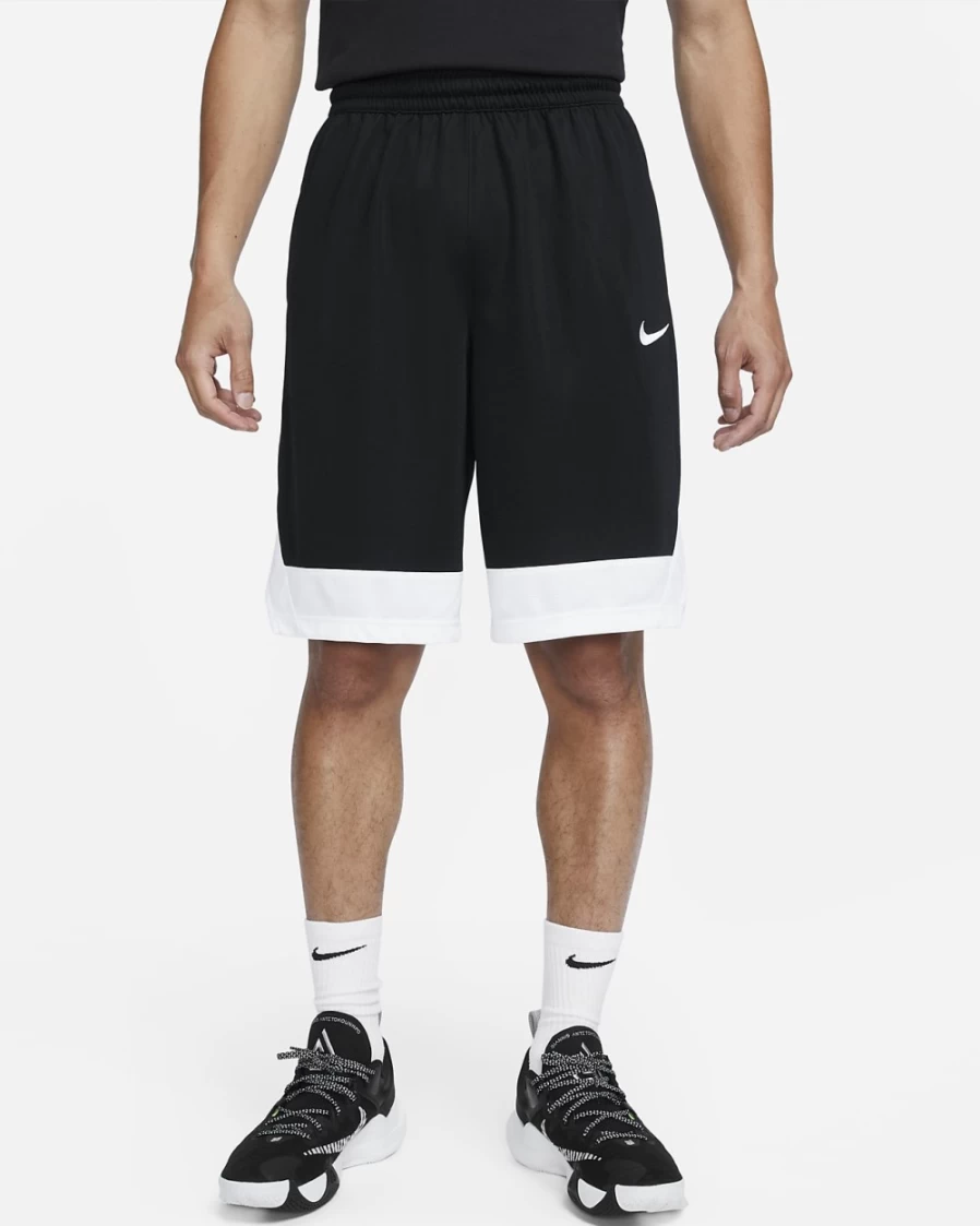 Nike Dri-FIT Icon Men's Basketball Shorts - Black/White Athletic Training Shorts for Men