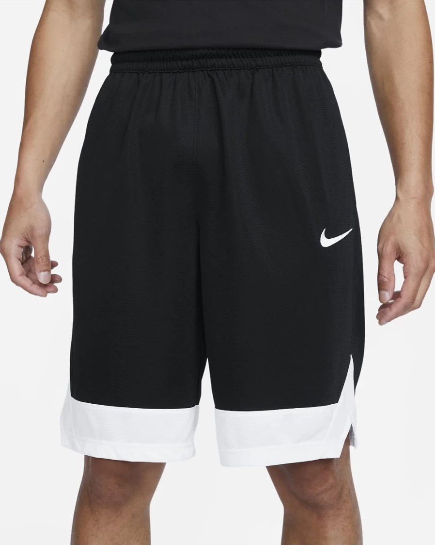 Nike Dri-FIT Icon Men's Basketball Shorts - Black/White Athletic Training Shorts for Men
