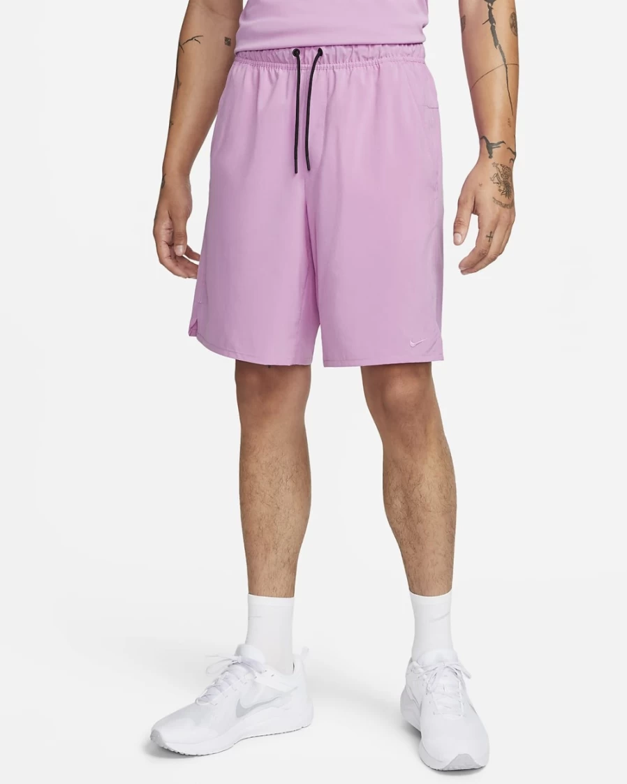 Nike Dri-FIT Unlimited Men's 9" Unlined Versatile Shorts in Rush Fuchsia/Black - Lightweight Quick-Dry Athletic Shorts for Running Training