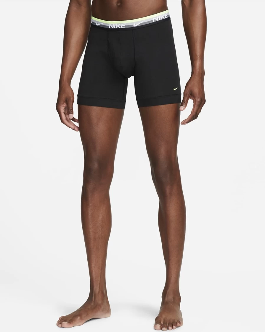 Nike Dri-FIT Essential Cotton Stretch Men's Boxer Briefs 3-Pack - Black & Multi-Color Underwear for Men