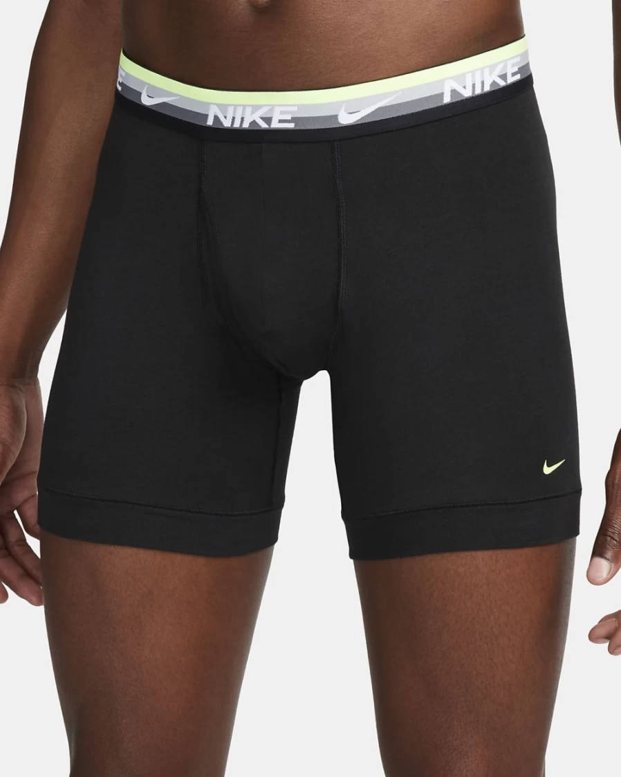 Nike Dri-FIT Essential Cotton Stretch Men's Boxer Briefs 3-Pack - Black & Multi-Color Underwear for Men