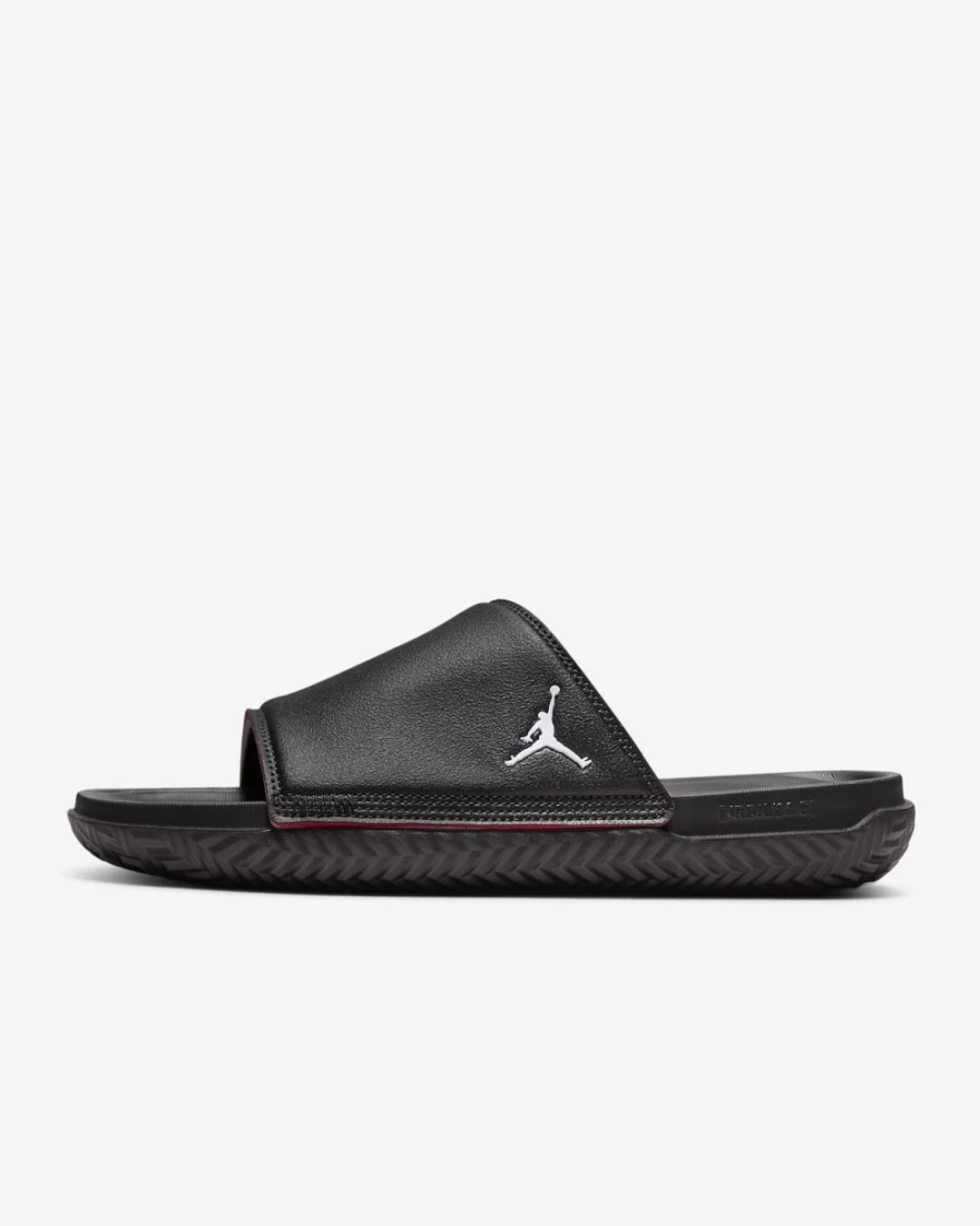 Nike Jordan Play Men's Slides - Black/Photon Dust/Off Noir/University Red