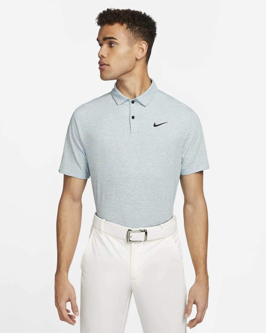 Nike Dri-FIT Tour Men's Golf Polo Shirt - Mineral Teal/Black - Moisture-Wicking Performance Top