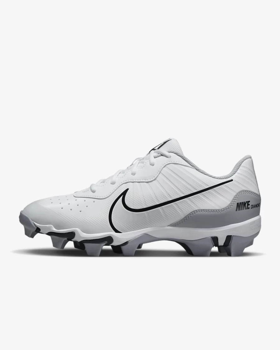 Nike Alpha Huarache 4 Keystone Men's Baseball Cleats - White/Wolf Grey/Pure Platinum/Black