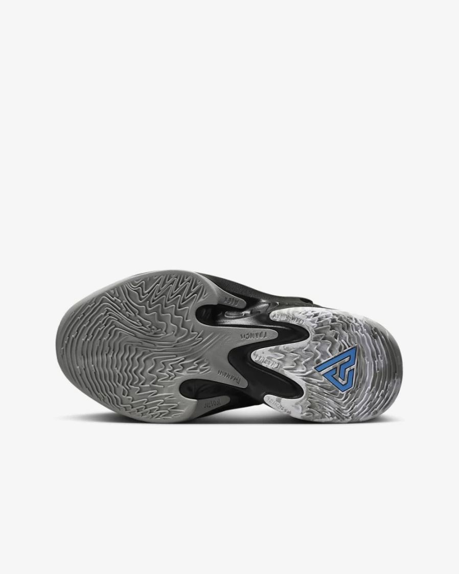 Nike Freak 4 Basketball Shoes for Kids - Boys & Girls - Black/Light Smoke Grey/University Blue/White