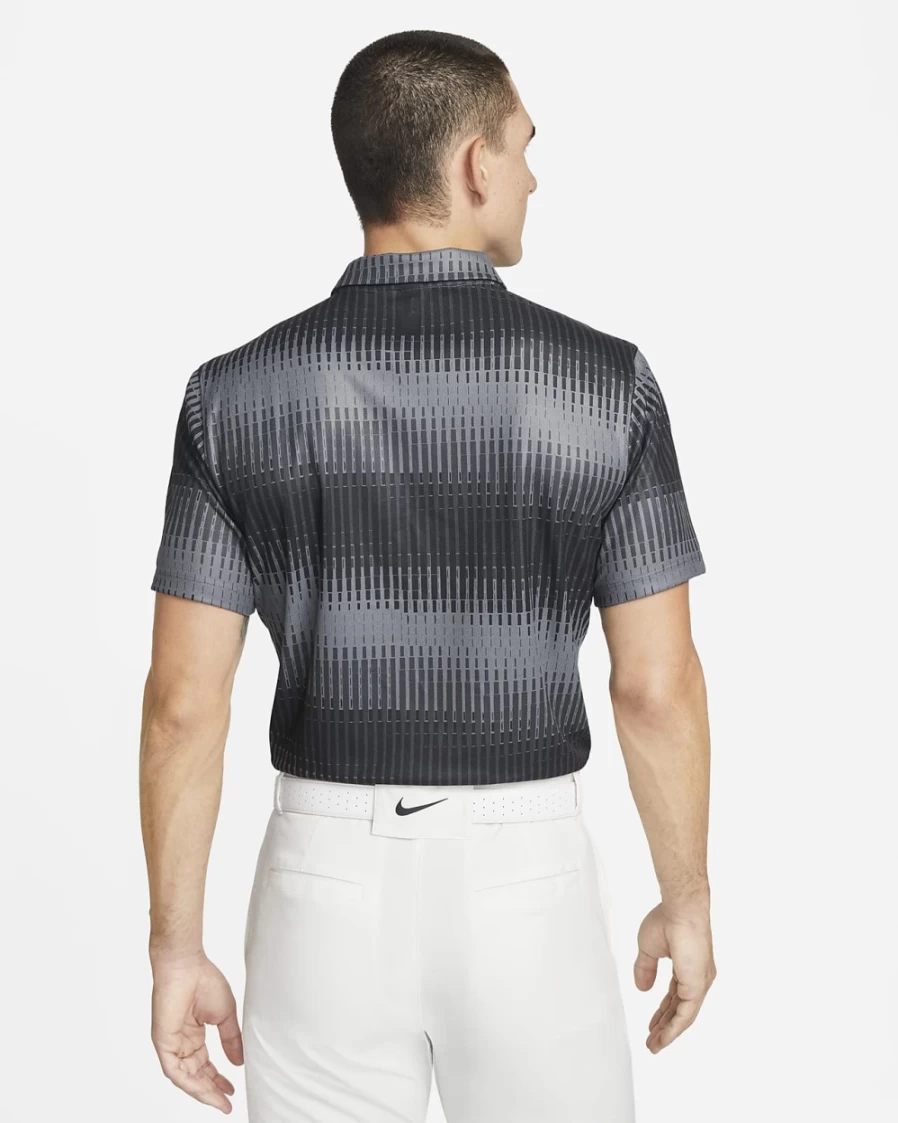 Nike Dri-FIT ADV Tiger Woods Men's Golf Polo Shirt - Iron Grey, Black, White
