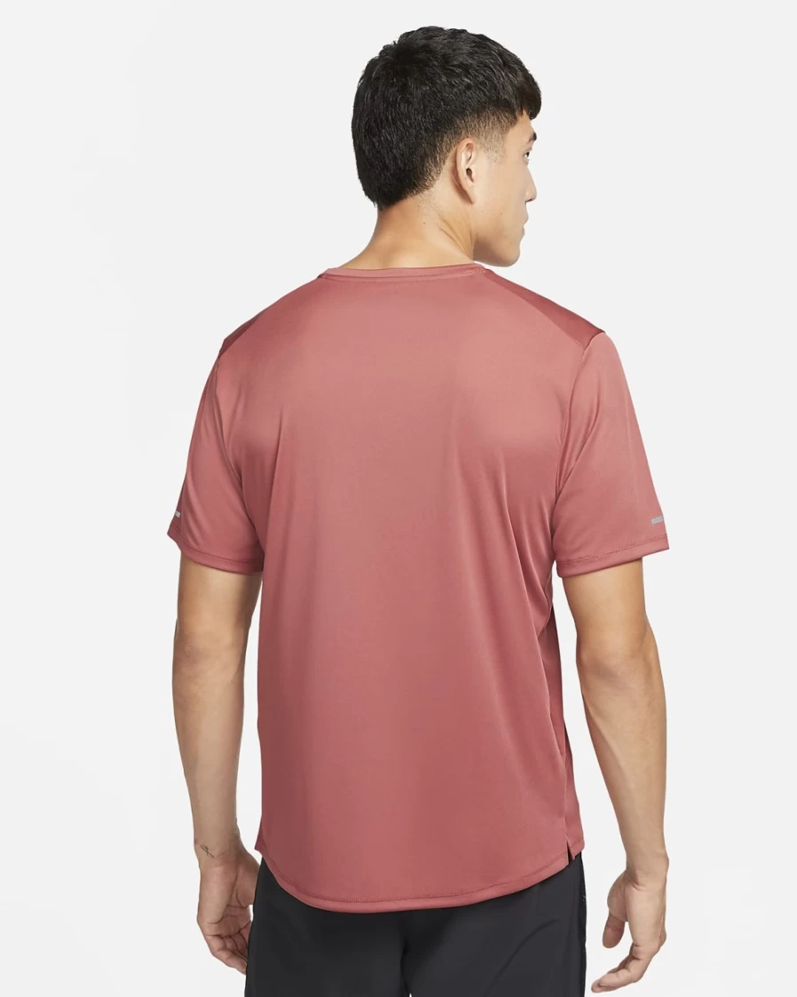 Nike Dri-FIT UV Miler Run Division Men's Canyon Rust Short-Sleeve Graphic Running Top