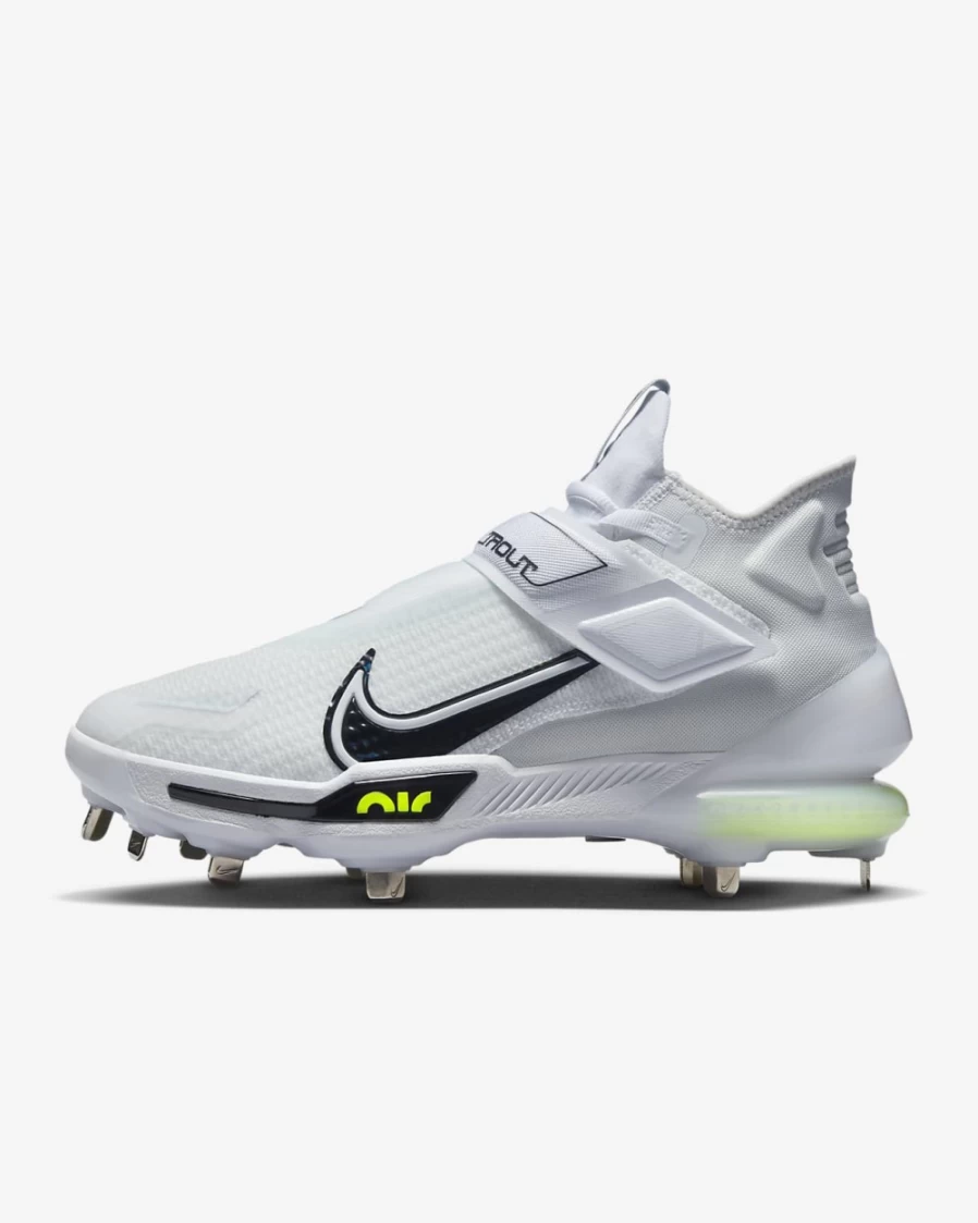 Nike Force Zoom Trout 8 Elite Men's Baseball Cleats - White/Wolf Grey/Pure Platinum/Black