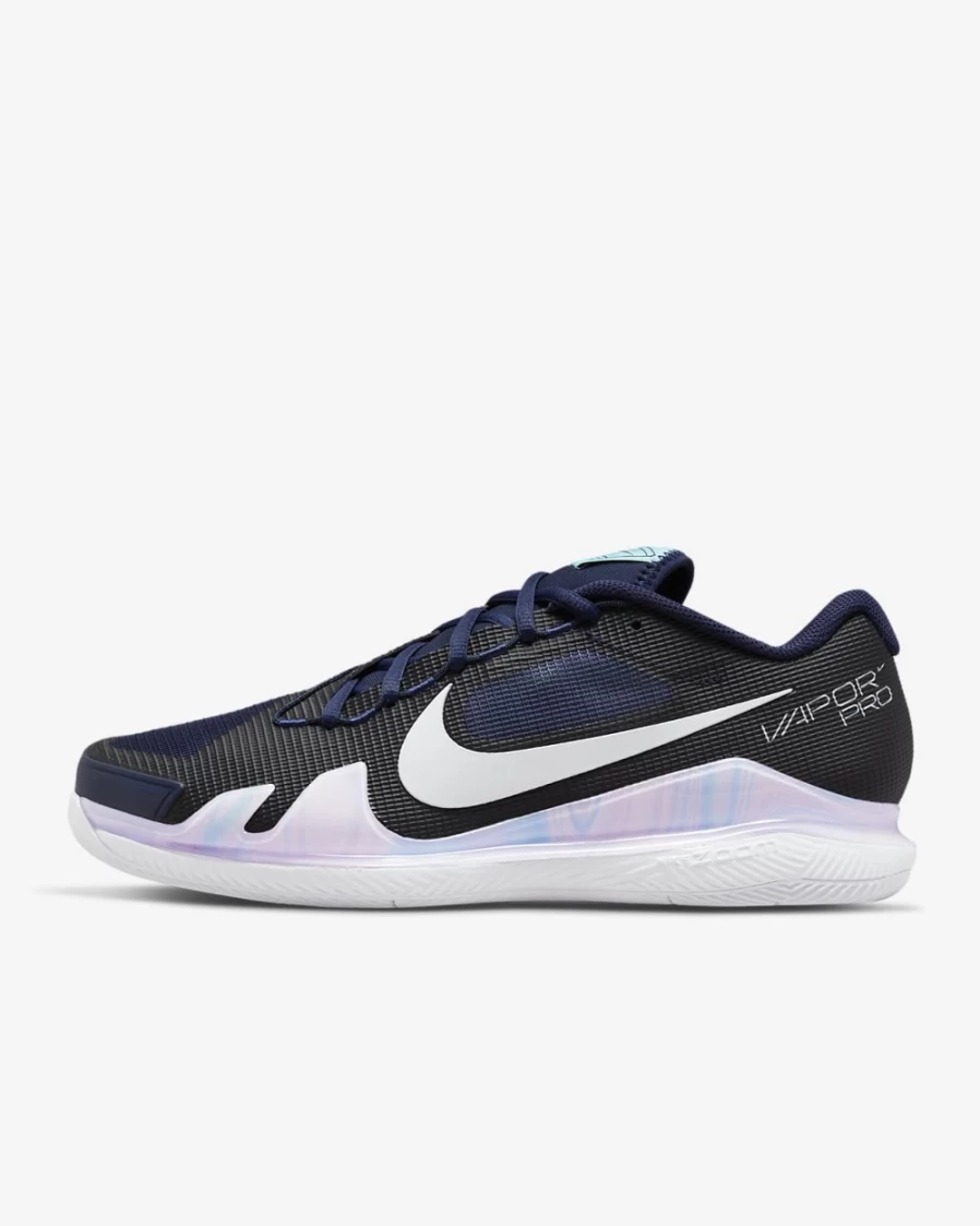 NikeCourt Air Zoom Vapor Pro Men's Tennis Shoes - Midnight Navy/Glacier Ice/White