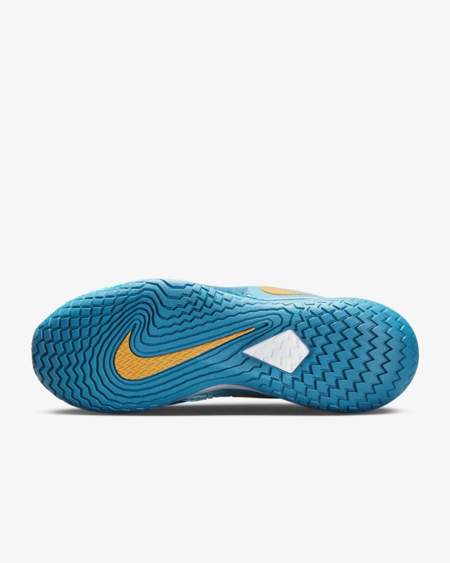 NikeCourt Zoom Vapor Cage 4 Rafa Men's Tennis Shoes - Baltic Blue/Green Abyss/White/Vivid Orange