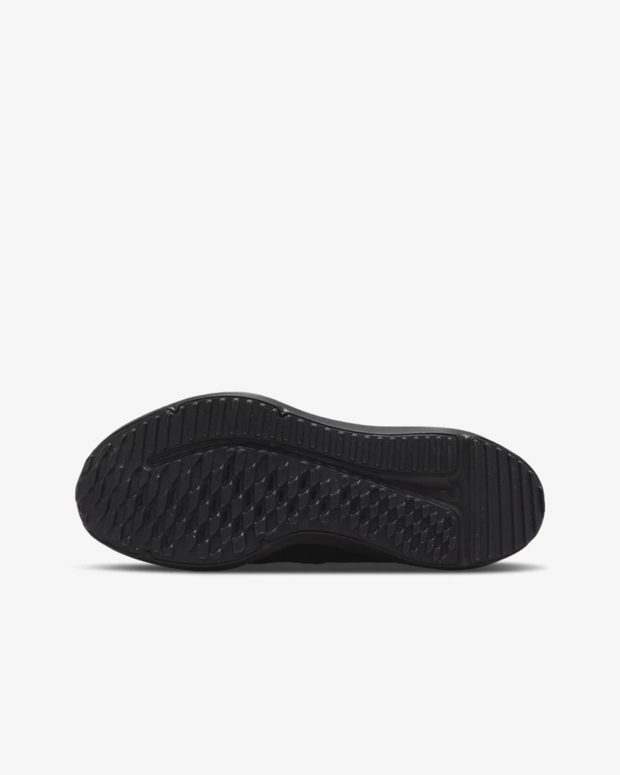 Nike Downshifter 12 Big Kids' Road Running Shoes - Black/Light Smoke Grey/Black | Boys & Girls Lightweight Sneakers