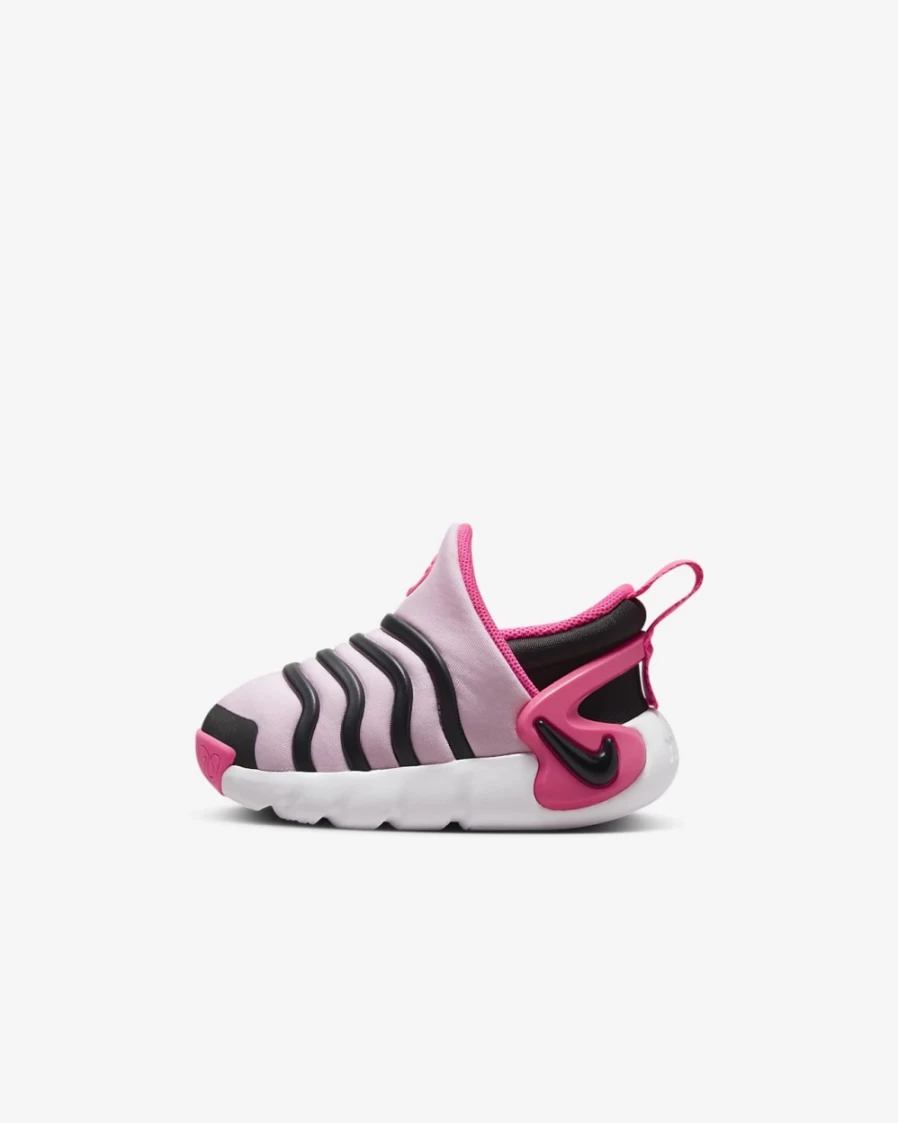 Nike Dynamo Go Easy On/Off Baby Toddler Shoes for Boys & Girls - Medium Soft Pink, Elemental Pink, Hyper Pink, Black