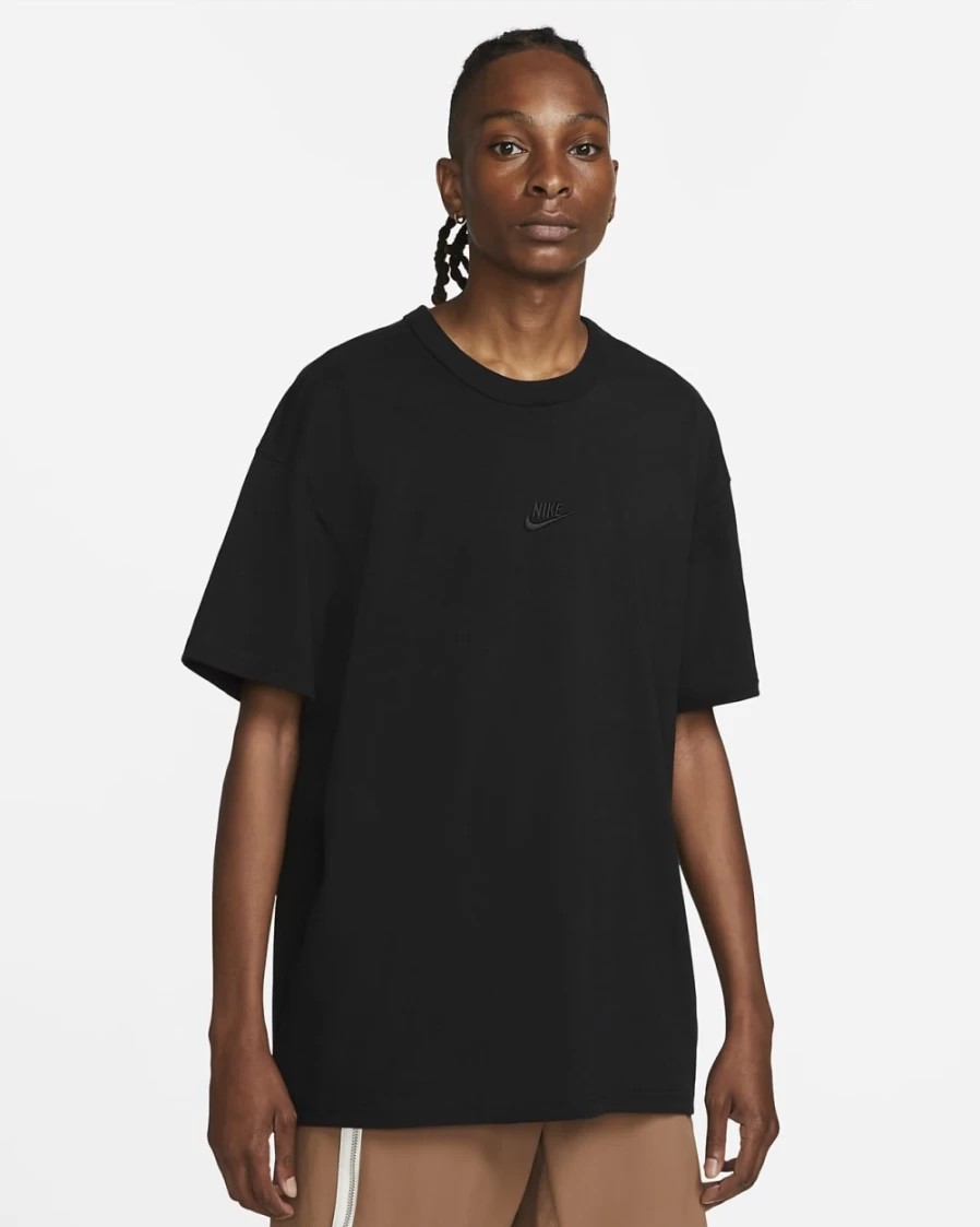 Nike Men's Premium Essentials Sportswear T-Shirt - Black/Black