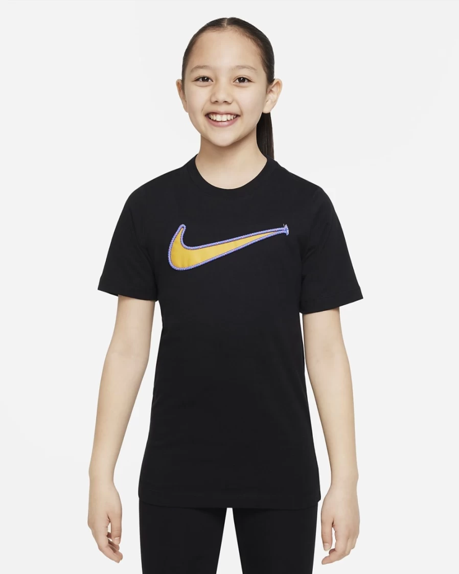 Nike Boys & Girls Black Sportswear T-Shirt - Big Kids' Athletic Tee