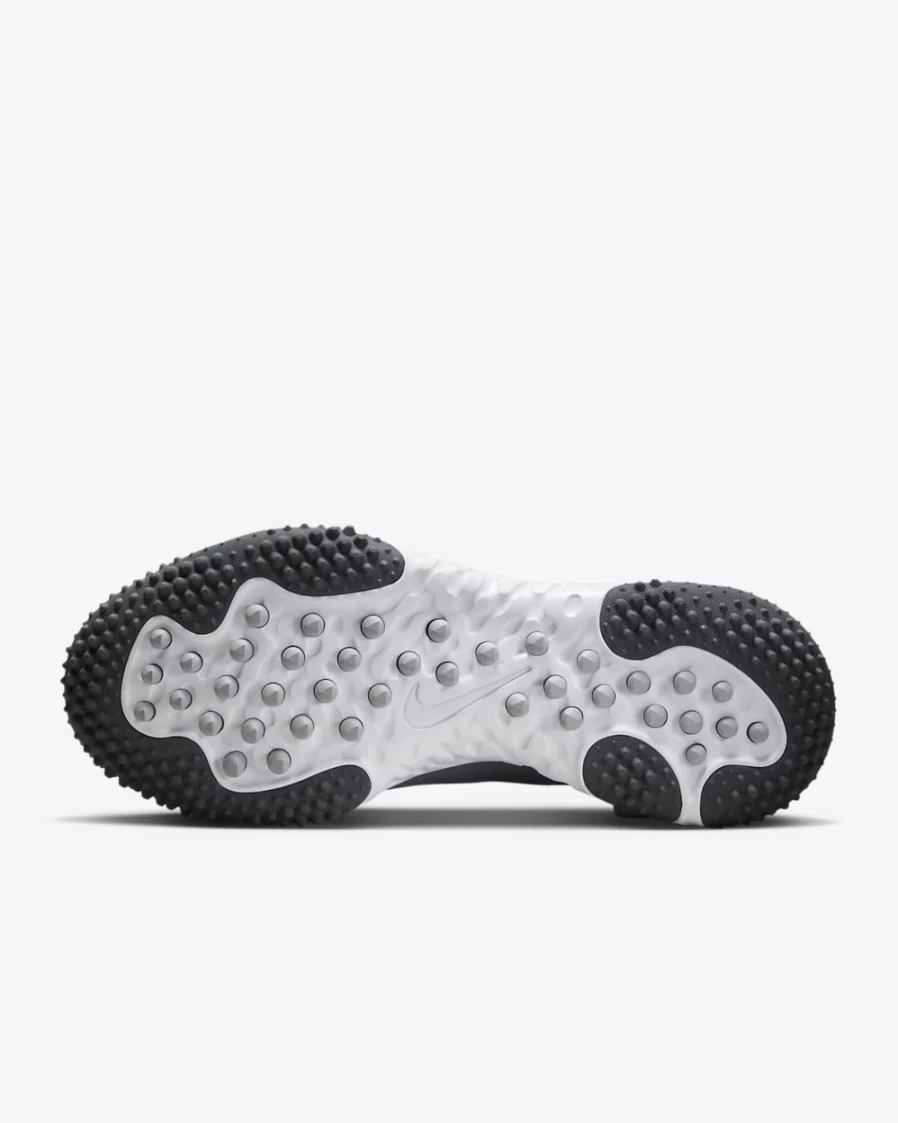 Nike Alpha Huarache Elite 4 Turf Baseball Shoes for Men - Wolf Grey/Cool Grey/Dark Grey/White