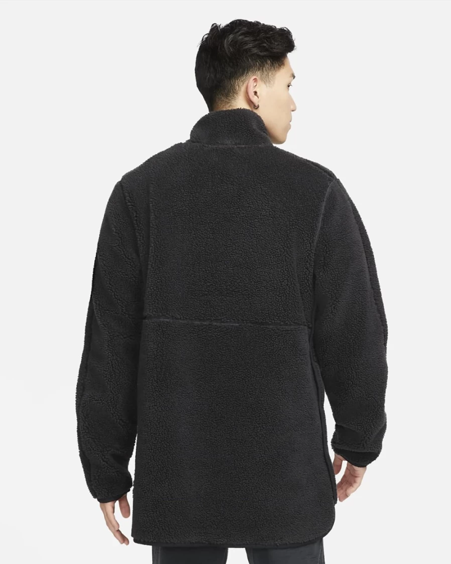 Nike Men's Black Fleece Yoga Sweatshirt - Comfortable Workout Top