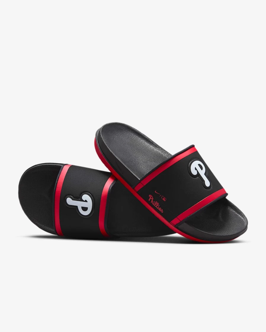 Nike Offcourt MLB Philadelphia Phillies Slide Sandals for Men - Black/Sport Red/White