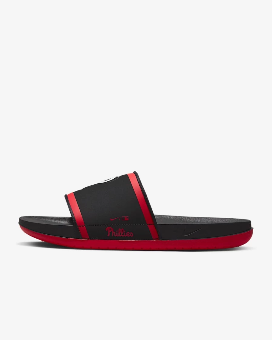 Nike Offcourt MLB Philadelphia Phillies Slide Sandals for Men - Black/Sport Red/White